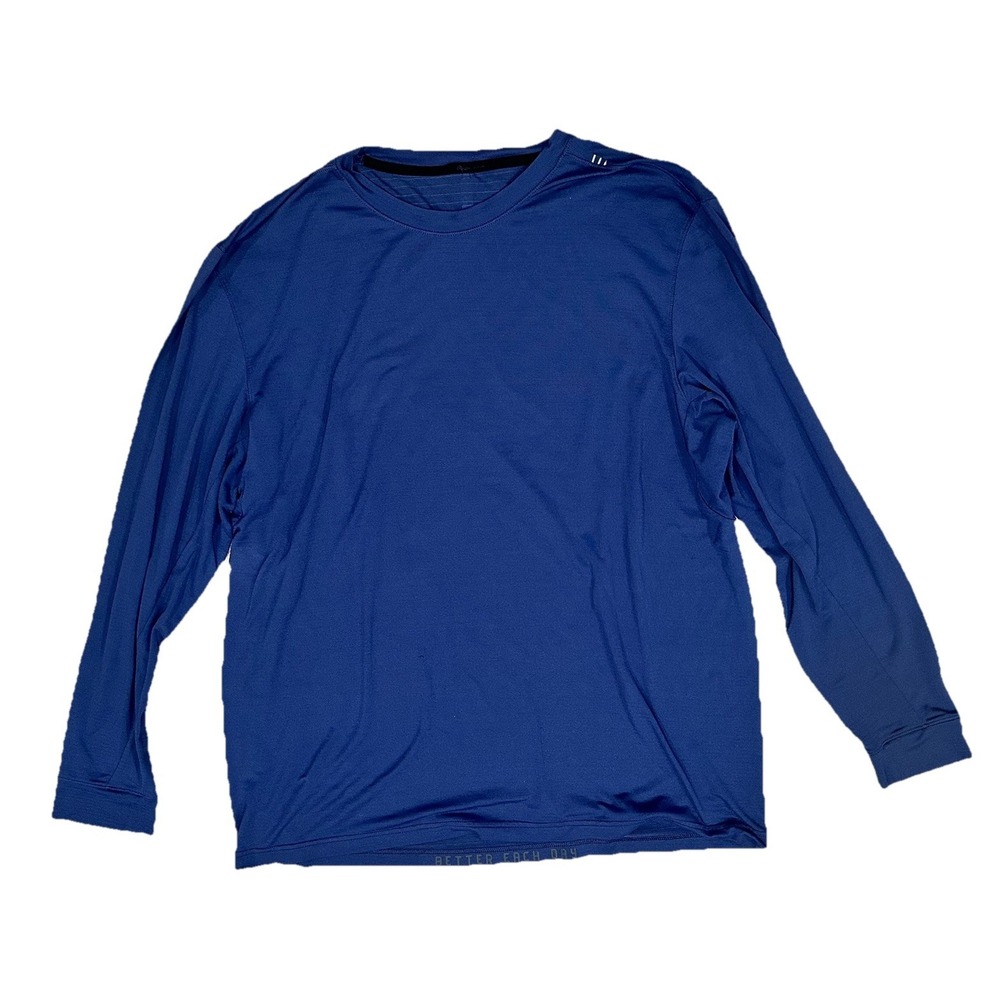 Lululemon Shirt Mens‎ XL Navy Blue Metal Vent Tech Performance Long Sleeve Shirt